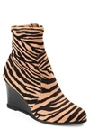 Journee Collection Hepburn Wedge Bootie In Multi