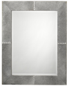 Jamie Young Cross Stitch Rectangle Mirror In Grey