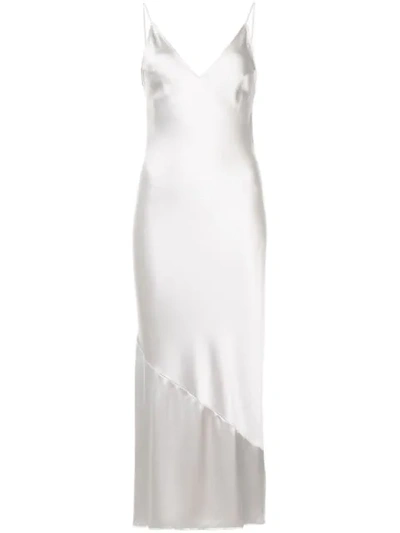 Fleur Du Mal Midi Shift Dress In Grey