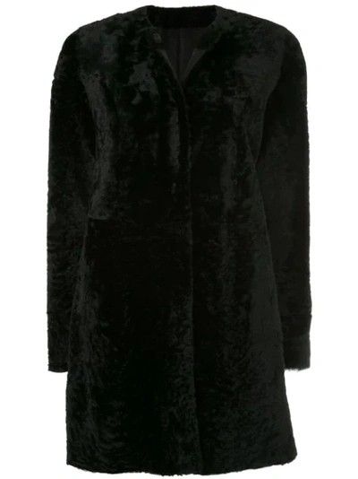 Drome Merinillo Superlight Reversible Coat In Black