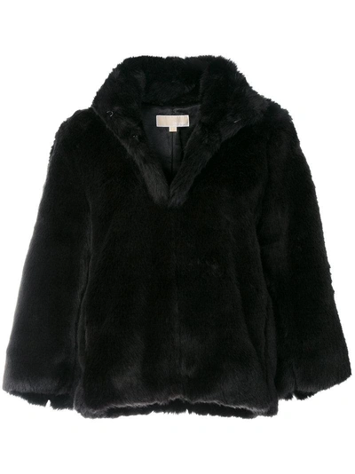 Michael Michael Kors Faux Fur Jacket - Black