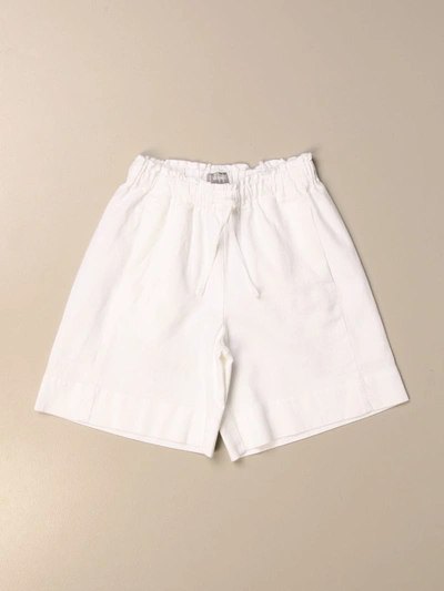 Il Gufo Kids'  Chino Shorts White
