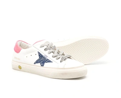 Golden Goose White Leather  Sneakers With Laces