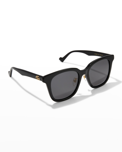 Gucci Generation 55mm Square Sunglasses In Gray