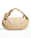Bottega Veneta Jodie Small Leather Tote Bag In 9782 Porridge