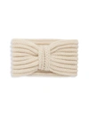 Rosie Sugden Ribbed Cashmere Ear Warmer In Beige