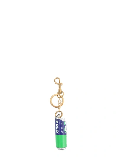 Anya Hindmarch Polo Charm Keyring In Bianco