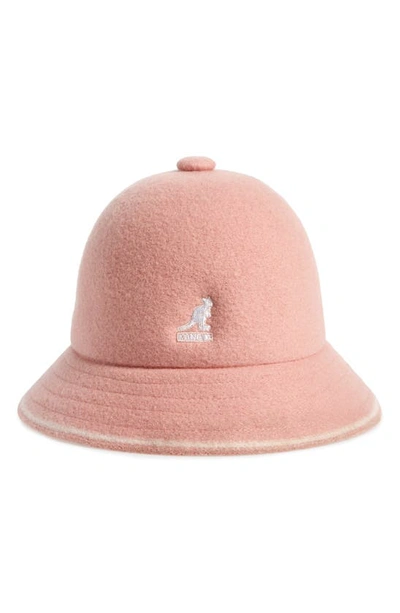 Kangol Stripe Casual Wool Hat In Rose