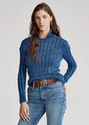 Polo Ralph Lauren Slim Fit Cable-knit Sweater In Cream