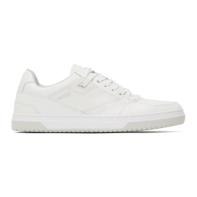 Hugo White Switon Sneakers In 100 White