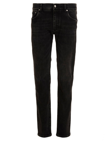 Dolce & Gabbana Mid-rise Skinny Jeans In Black