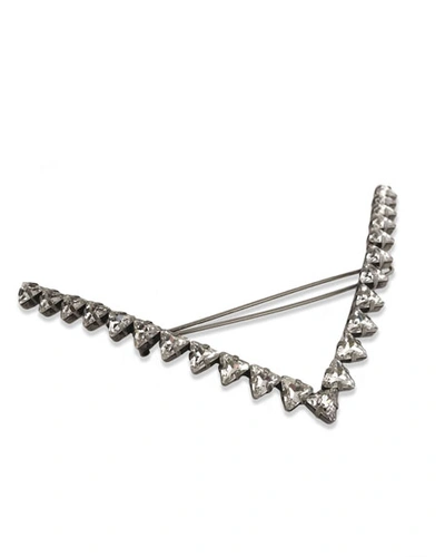 Lelet Ny Vee Shark Tooth Barrette In Silver