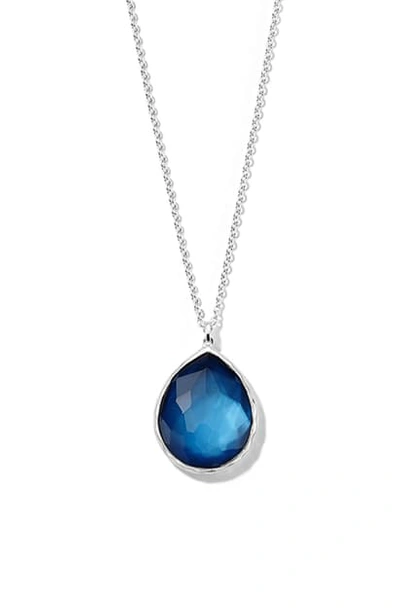 Ippolita Women's Wonderland Sterling Silver & Doublet Large Teardrop Pendant Necklace In Blue/silver
