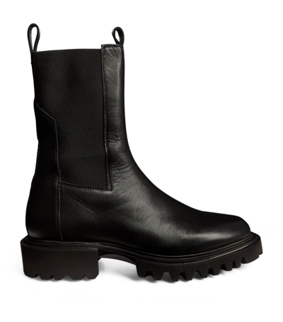 Allsaints Leather Harleen Boots In Black
