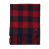 Woolrich Womens Red Other Materials Scarf In Red Check