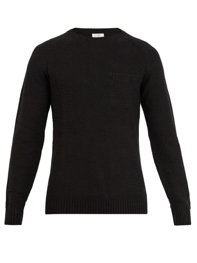 Saturdays Surf Nyc Keith Cotton-blend Sweater In Black