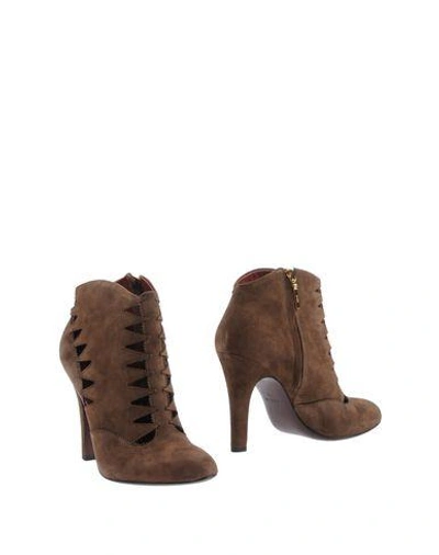 Aerin Ankle Boot In Dark Brown