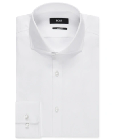 Hugo Boss Mark Sharp Fit Regular Fit Dress Shirt In White