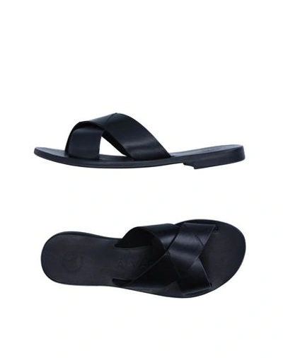 Álvaro González Sandals In Black