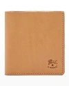 Il Bisonte Men's Slim Bi-fold Leather Wallet In Natural