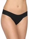 Hanky Panky Breathesoft Natural Rise Thong In Black