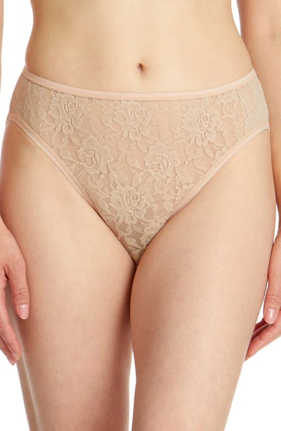 Hanky Panky Signature Lace High Cut Brief In Brown