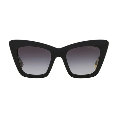 Miu Miu Dark Grey Cat Eye Ladies Sunglasses Mu 01ws 1ab5d1 50