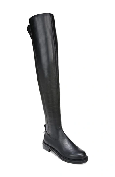 Sam Edelman Narisa Faux Stretch-leather Over-the-knee Boots In Black