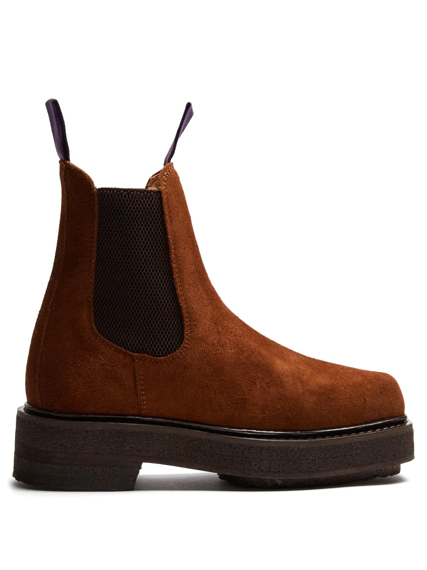 eytys beige suede michigan boots