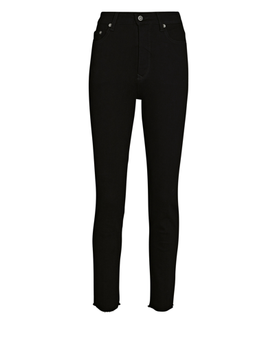 Golden Goose Frayed High-rise Skinny Jeans In Black