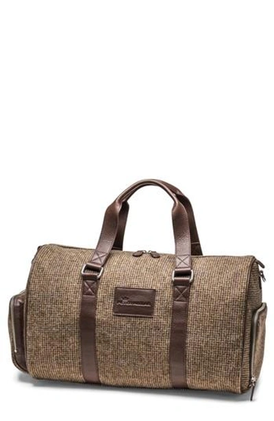 Peter Millar Mountainside Day Duffel Bag - Brown In Tweed