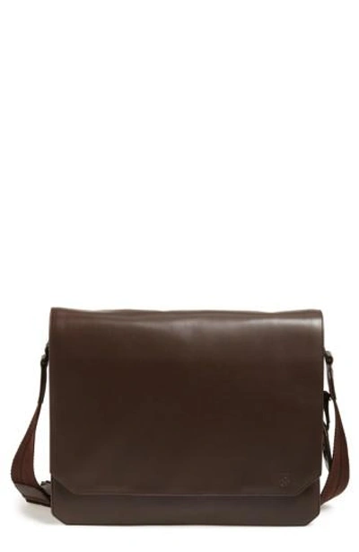 Vince Camuto 'tolve' Leather Messenger Bag - Brown In Tmoro