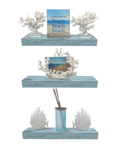 Sorbus Floating Shelf Set In Nocolor