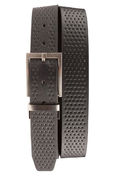 Nike Reversible Leather Belt In Black/ Brown