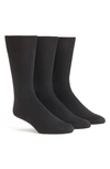 Calvin Klein 3-pack Microfiber Socks In Black
