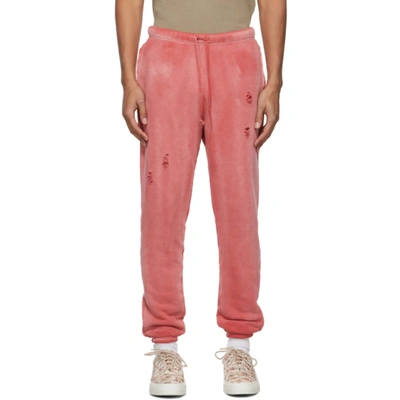 John Elliott Red Sundrenched Thermal Lined Folsom Lounge Pants In 红色