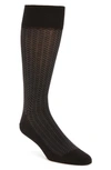 Cole Haan Geometric Dress Socks In Black