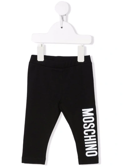 Moschino Baby Girl's & Little Girl's Logo Leggings In Black