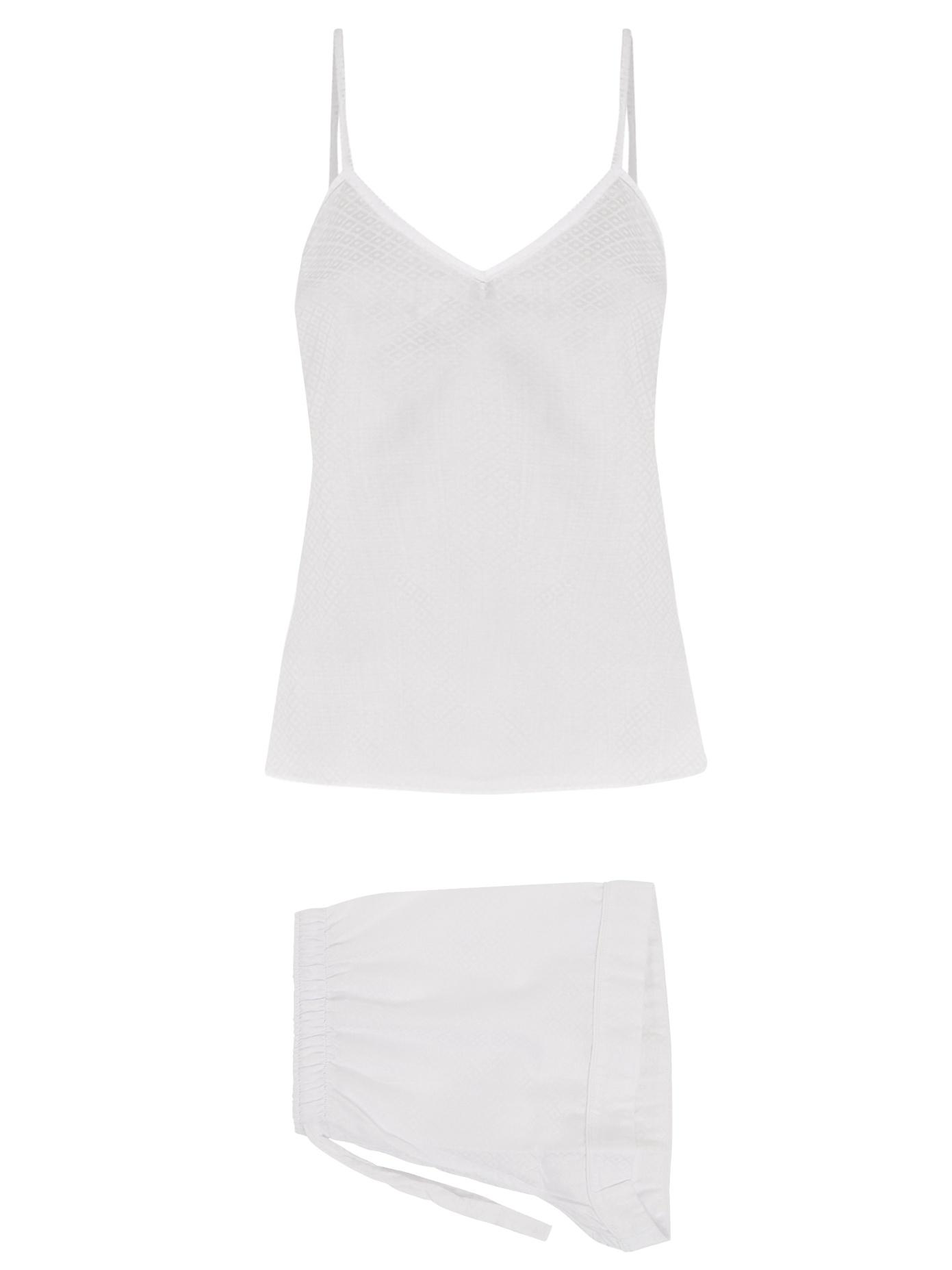 Derek Rose Kate Geometric-print Cotton Pyjama Set In White | ModeSens