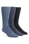 Calvin Klein 3-pack Casual Socks In Denim Multi