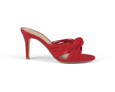 Allegra James Jane Multi Knot Mule Sandals In Red