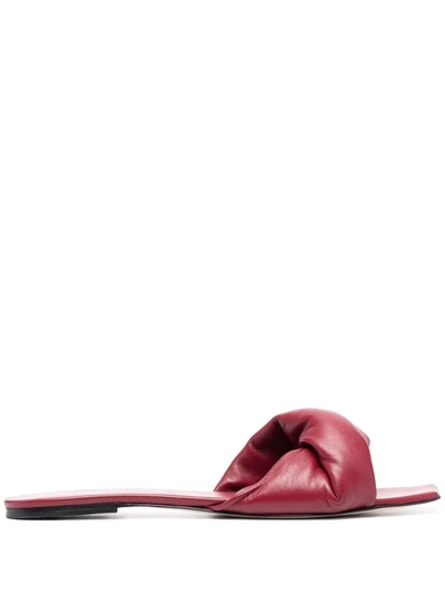 Studio Amelia Womens Red Other Materials Sandals In Burgundy