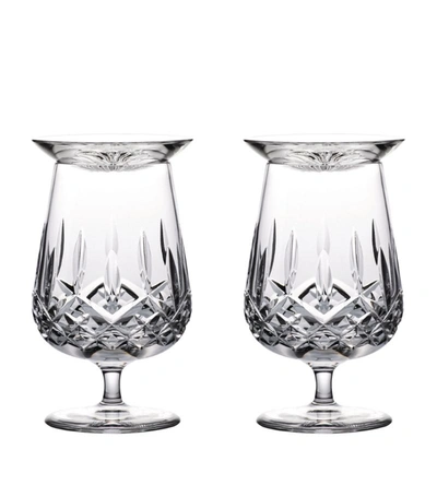 Waterford Set Of 2 Connoisseur Lismore Crystal Snifters And Caps (250ml) In Clear