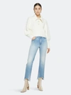 Jonathan Simkhai River High Rise Cropped Straight Leg Jeans In Palisades Vintage In Blue