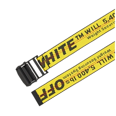 Off-white Women's Belt   Industrial In Yellow