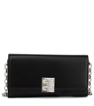 Givenchy Women's Leather Logo Wallet-on-chain In Black