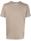 Frame Short-sleeve Logo Cotton T-shirt In Mud
