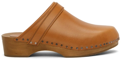 Isabel Marant Thalie Studded Leather Clogs In Brown
