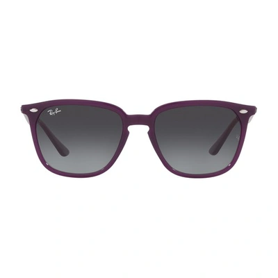Ray Ban Rb4362 Sunglasses Violet Frame Grey Lenses 55-18
