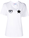 Chiara Ferragni T-shirt With Eye-star Logo In White